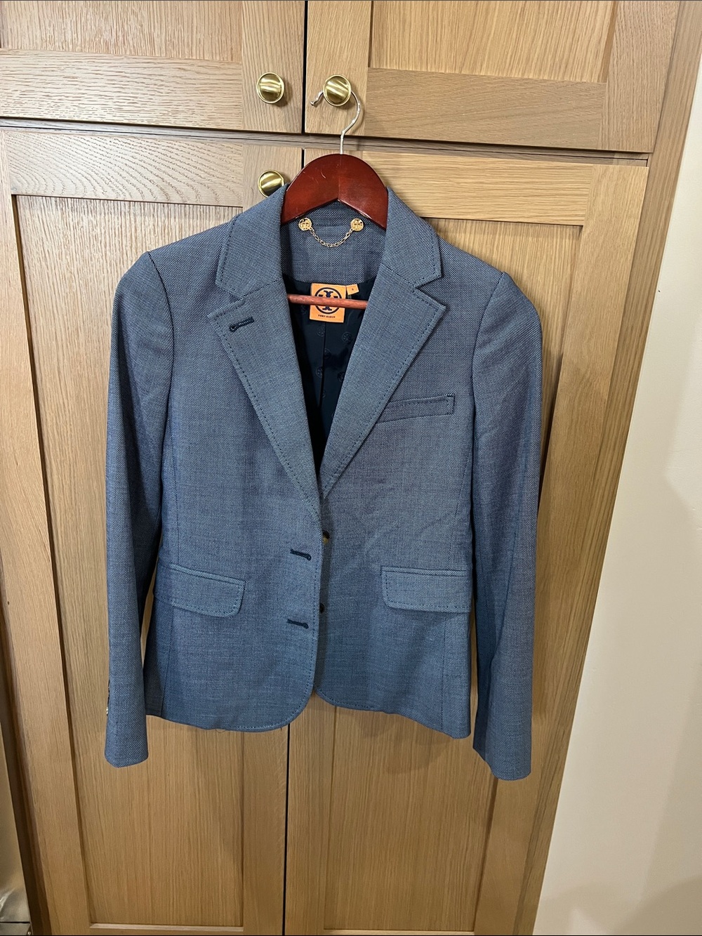 Tory Burch Tailored Blue Blazer size 4